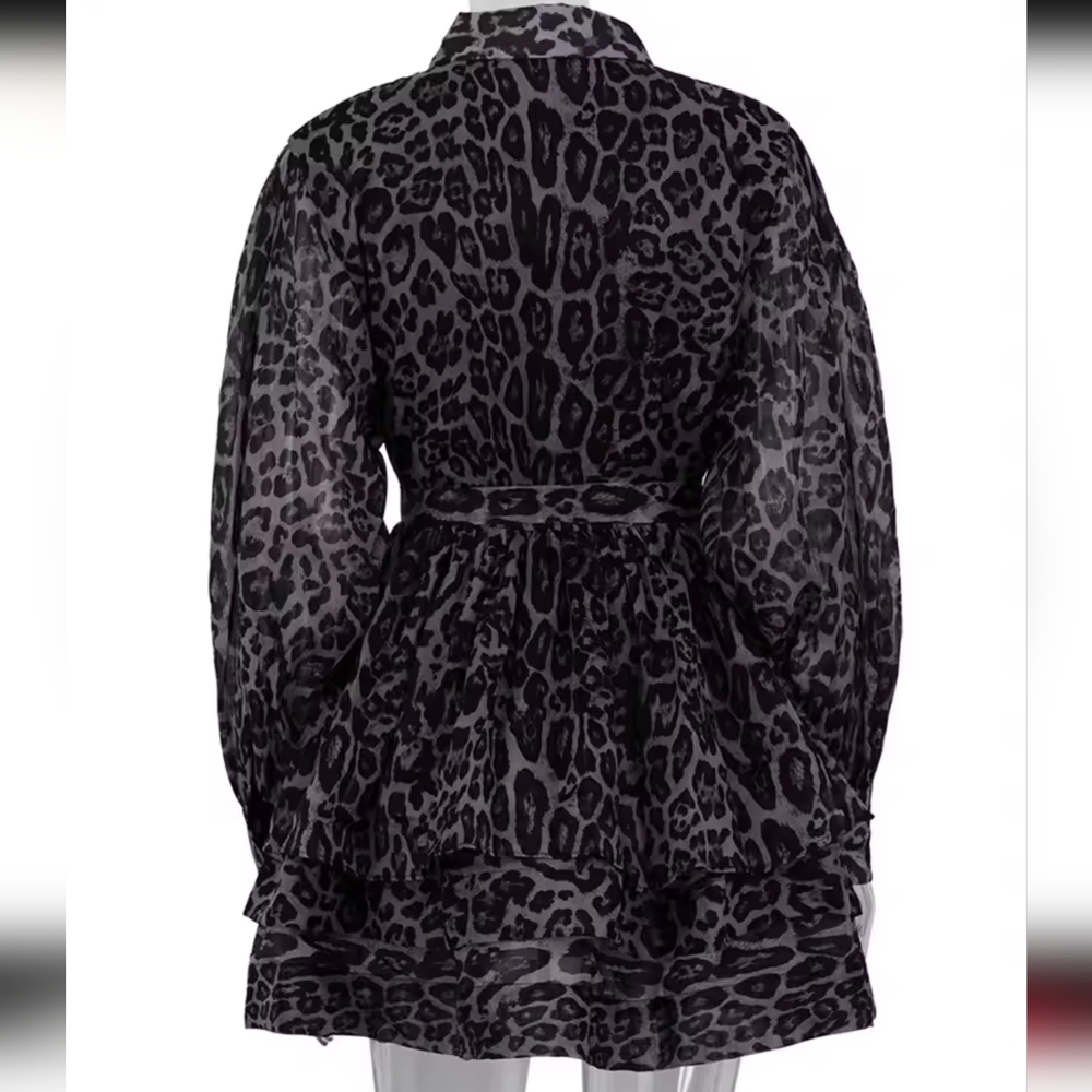 Fashion Leopard Print Women'S Dress - Picture 6 of 7
